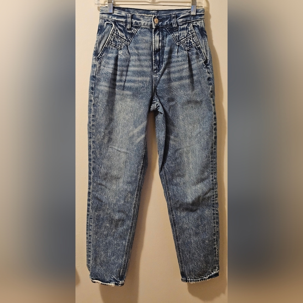 American Eagle Mom 100% Cotton Jeans Blue Women's Size 2